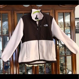 Women North Face Denali size XL pink/brown